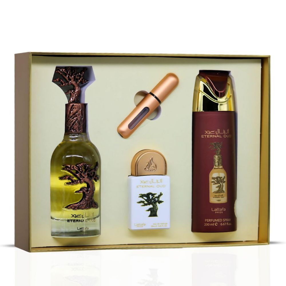 Set Cadou Lattafa Eternal Oud – unisex 4 piese Lattafa Eternal Oud