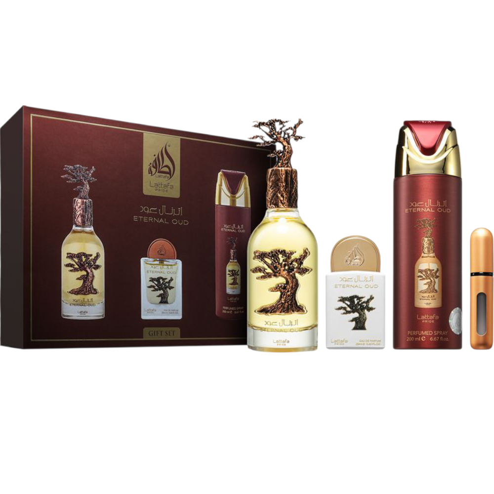 Set Cadou Lattafa Eternal Oud – unisex 4 piese Lattafa Eternal Oud