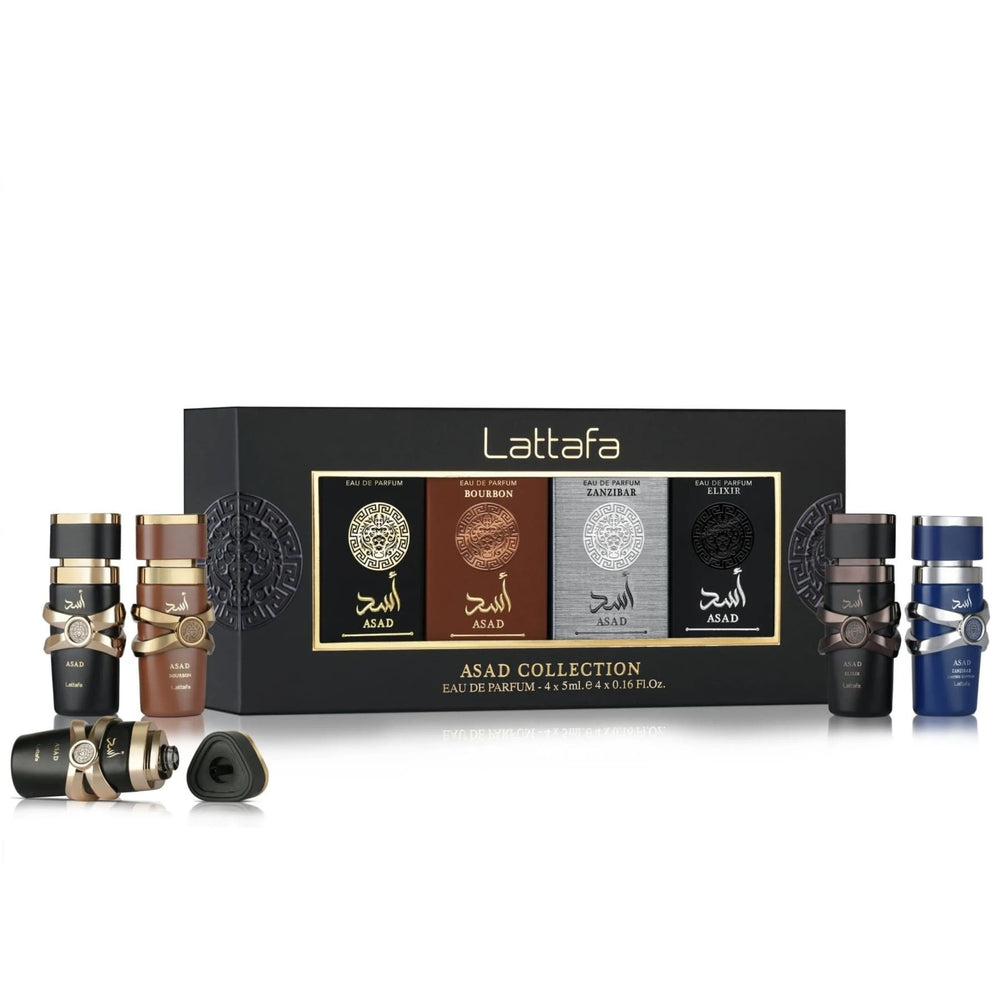 Lattafa Asad Mini Collection – set bărbați 4 x 5 ml Lattafa Asad Mini Collection